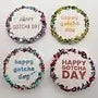 Load image into Gallery viewer, HAPPY GOTCHA DAY BISCUIT round biscuits with colorful decorations and festive text.