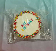 Load image into Gallery viewer, HAPPY BIRTHDAY CAKE topped with colorful sprinkles, perfect for celebrating a pet's special day.