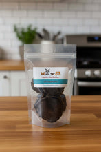 Load image into Gallery viewer, AUSSIE KANGAROO KIDNEY HIGH PROTEIN dog treat packaging with Aussie Roo Kidney slices in a clear bag.