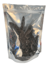Load image into Gallery viewer, AUSSIE LAMB LIVER in a clear resealable pouch, showcasing dehydrated lamb liver treats for pets.
