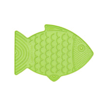 Load image into Gallery viewer, LICKIMAT FELIX - Kittens & Cats in green fish shape for enriching mealtime and promoting healthy feeding.