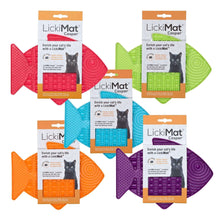 Load image into Gallery viewer, LICKIMAT CASPER CAT in various colors, designed as a slow feeder and treat maker for cats.