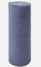 Load image into Gallery viewer, MICROFIBRE TEAR-AWAY CLEANING CLOTHS roll in blue color, featuring 20 reusable and washable cleaning cloths for easy household cleaning.