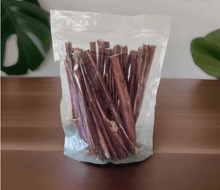 Load image into Gallery viewer, AUSSIE BULLY STICKS 30cm packaged dog treats made from 100% Australian Beef for a natural snack.