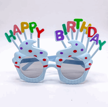 Load image into Gallery viewer, ULTIMATE BIRTHDAY PACK with BONUS SUNGLASSES featuring fun cupcake design with colorful Birthday letters.