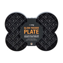 Load image into Gallery viewer, SLODOG LICKIMAT Small black slow feeder plate designed for anti-gulping and flat-nose breeds.