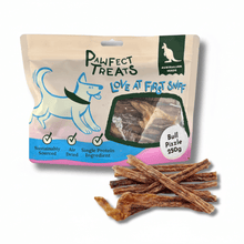 Load image into Gallery viewer, THE PAWFECT BUNDLE - Australian dog treats pack with bull pizzle, 250g, sustainably sourced and air dried.