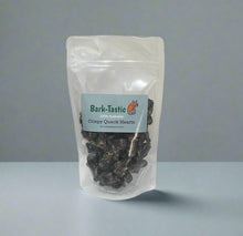 Load image into Gallery viewer, Bark-Tastic Quack Hearts on a light blue bench with a grey background