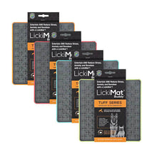 Load image into Gallery viewer, LICKIMAT BUDDY TUFF SERIES in assorted colors for pets, designed to reduce stress and boredom.