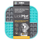 Load image into Gallery viewer, SLOMO LICKIMAT FOR DOGS in turquoise color, no-gulp, no-mess feeder, promotes fresh breath, dishwasher safe.