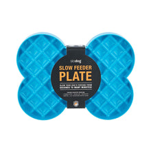Load image into Gallery viewer, SLODOG LICKIMAT Small in turquoise color, designed for slow feeding and anti-gulping for dogs.