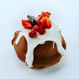 Load image into Gallery viewer, Delicious DOGGY BERRY &amp; LIVER CHRISTMAS PUDDING topped with freeze-dried berries and icing.
