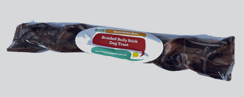 Braided Bully Stick Dog Treat 100% Australian Beef from My Happy Pet Online $14.50