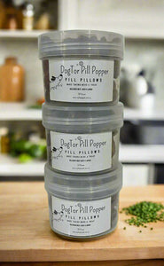 DogTor Pill Popper's PILL PILLOWS available in a tub of 30 pieces from My Happy Pet Online $27.95