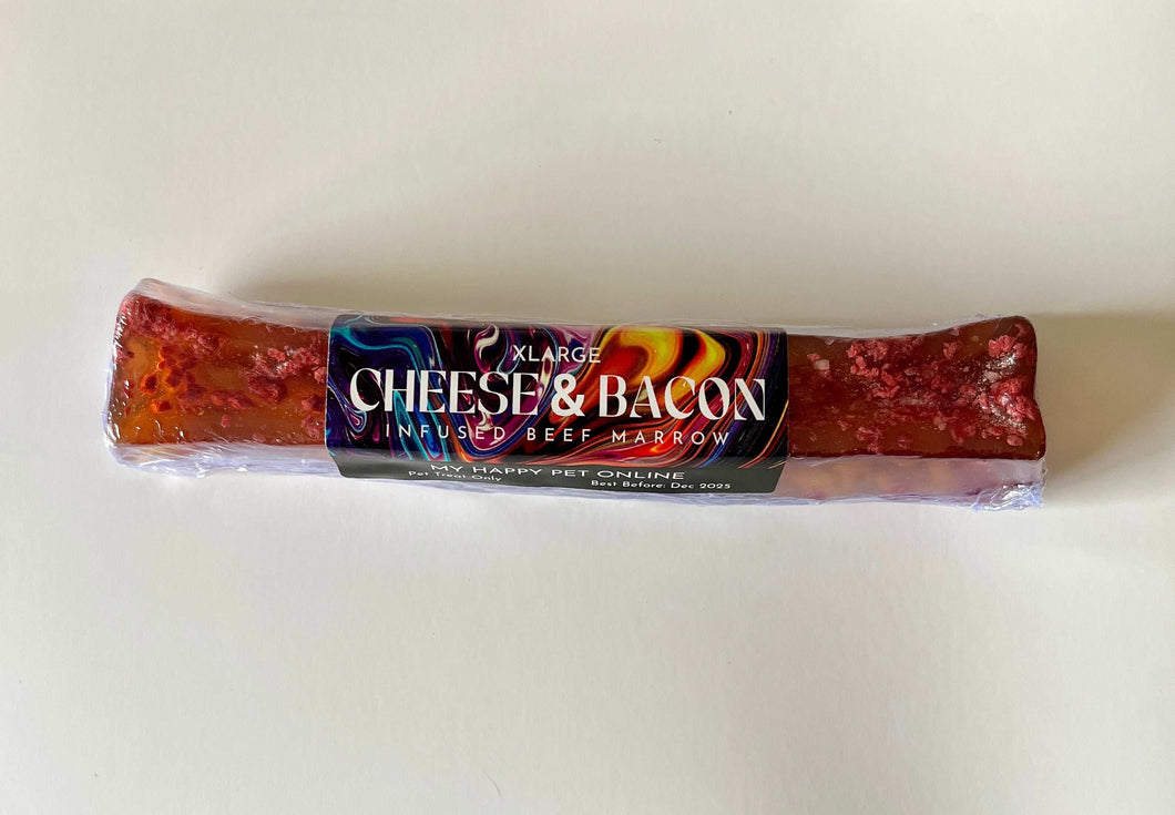 XL Cheese & Bacon Marrowz 20.5cm long lasting chew from 
www.myhappypet.com.au