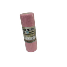 Load image into Gallery viewer, Roll of pink hand tearing cloths on a white surface

