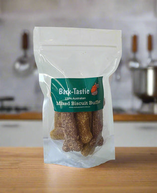 Bark-Tastic Mixed Biscuit Buffet Dog Treats 100% Australian at myhappypet.com.au