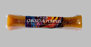 Extra Large Chicken & Pumpkin infused beef marrow chew from My Happy Pet Online