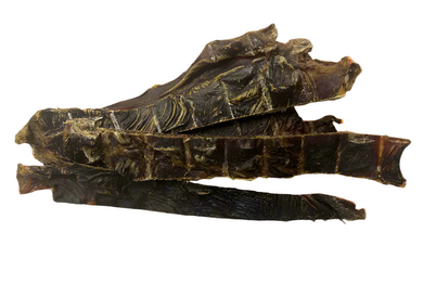 Australian Kangaroo jerky on a grey background for sale in My Happy Pet Online
