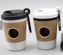 Load image into Gallery viewer, COFFEE CUP POO BAG DISPENSER
